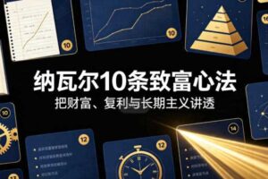 付费文章：纳瓦尔10条致富心法-麦资源网