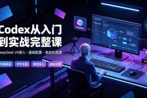 (19257期)Codex从入门到实战完整课|充值·安装·接入DeepSeek,记忆·插件·Skill·CLI·MCP全拆解-麦资源网