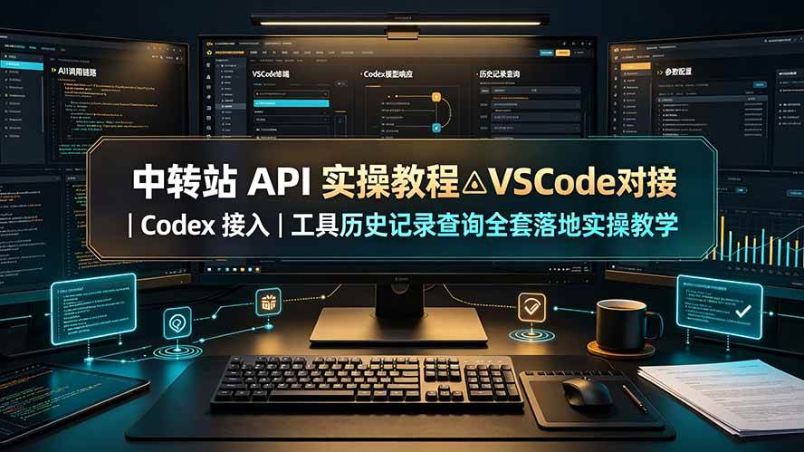 图片[1]-（19520期）中转站 API 实操教程△VSCode 对接｜Codex 接入｜工具历史记录查询全套落地实操教学