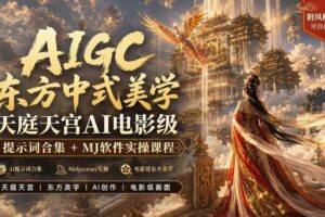 （19998期）AIGC东方中式美学天庭天宫AI电影级提示词合集+MJ软件实操课程-麦资源网