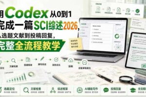 用Codex从0到1完成一篇SCI综述2026，从选题文献到投稿回复，完整全流程教学-麦资源网