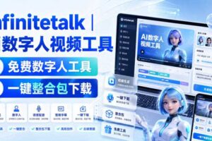 Infinitetalk丨ai数字人视频工具，免费数字人工具，一键整合包下载-麦资源网
