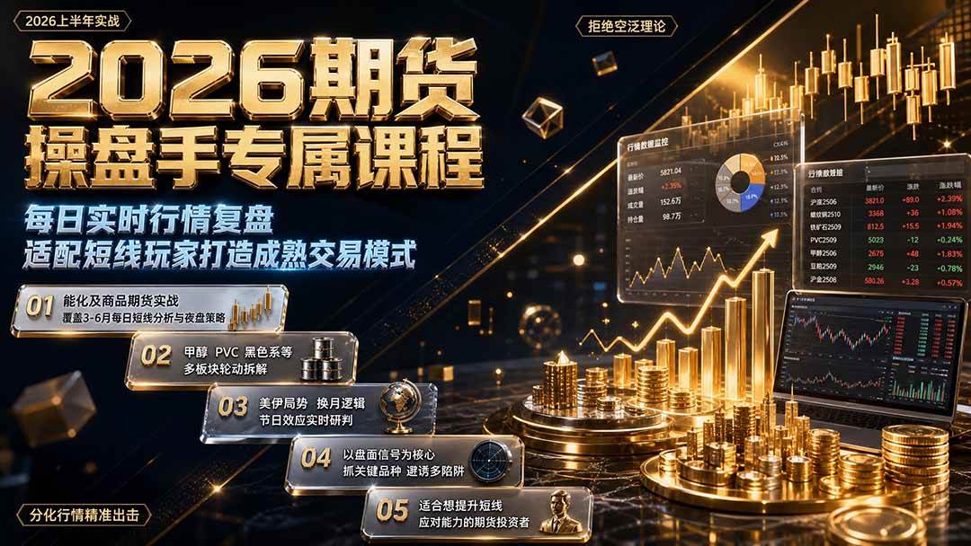 图片[1]-（19671期）2026期货操盘手专属课程-更新8月，每日实时行情复盘，适配短线玩家打造成熟交易模式