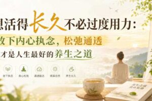 付费文章：想活得长久不必过度用力：放下内心执念，松弛通透才是人生最好的养生之道-麦资源网
