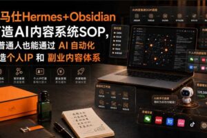 爱马仕Hermes+Obsidian打造AI内容系统SOP，让普通人也能通过 AI 自动化打造个人IP 和 副业内容体系-麦资源网