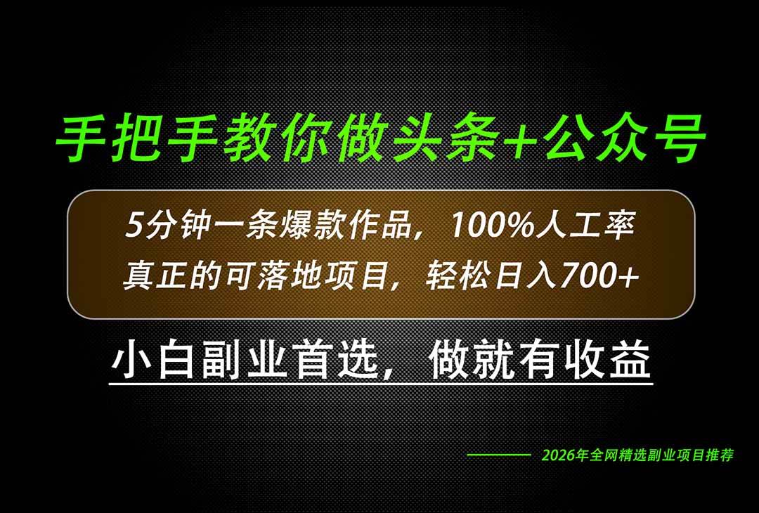 图片[1]-（20016期）26年AI写作，自媒体创作实操教学，轻松日入700+