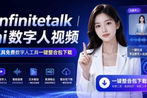 （20008期）Infinitetalk丨ai数字人视频-工具免费数字人工具一键整合包下载-麦资源网
