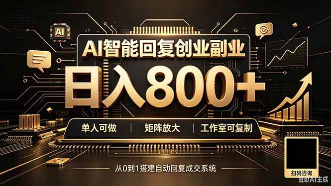 图片[1]-（20017期）全自动AI挂机创业｜个人副业→工作室全链路扶持