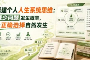 付费文章：搭建个人人生系统思维：减少问题发生概率，让正确选择自然发生-麦资源网